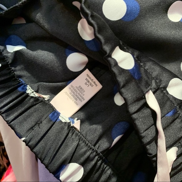 VICTORIA'S SECRET Pocket Satin Pant L long Pants polka dot - Picture 4 of 4